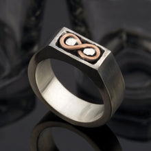 Mans ring, Mens wedding band, Men infinity ring, Mens promise ring, Mans engagement ring, Mens Wedding Ring, Unique mens ring,  RS-1271
