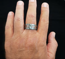 Mens Ring - Men's Band - Mens Jewelry - Rustic Mens Ring - Hammered mens ring band - Personalized Ring - Mens Gift -  RS-1268