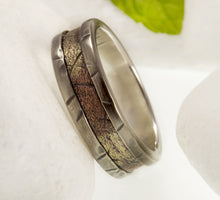 Men Wedding Band, Men wedding Ring, Silver copper & 14K Gold, Anniversary Ring, Engagement Ring, Mens Ring,  RS-1292