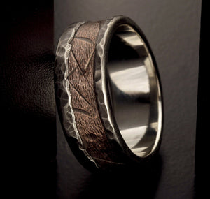 Mens Band, Men ring, Unique Man ring, Mens Wedding Band, Man rustic ring, Men Silver Ring, Engagement ring, Wedding Ring,  RS-1269