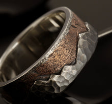 Sterling silver ring, Mountain ring, Man engagement ring, Men Band, Silver man ring,  Men Ring,  RS-1296