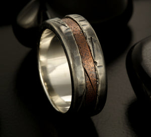 Mens Rustic Ring, Man Unique ring, Mens Silver ring, Anniversary gift,  RS- 1161
