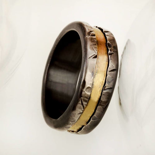 Mens Gold Wedding Ring - 1214