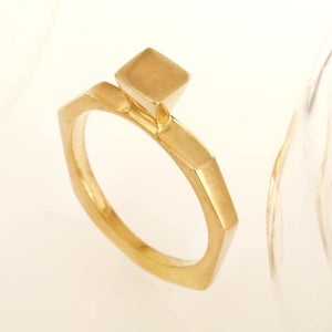 Modern Gold Ring - Rg-1204