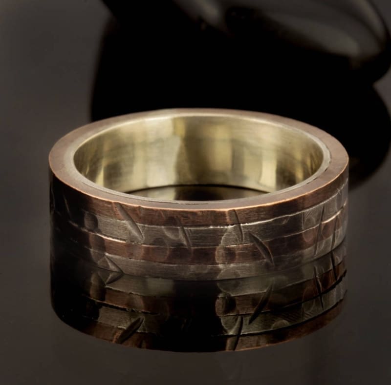Rustic Copper Mens Ring - Rs-1118