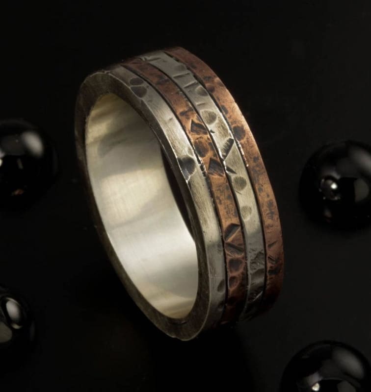 Silver Copper Ring - Rs-1126