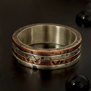 Silver Copper Ring - Rs-1126