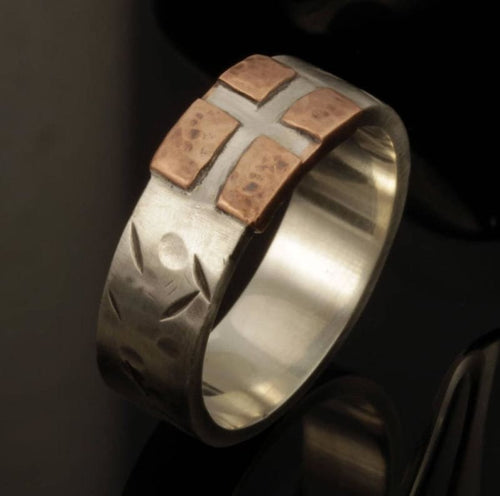 Silver Copper Ring - Rs-1240